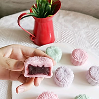 # Summer Flirting Taste# Steam-free baking with zero failure DIY Illustration of how to make cool snowskin mooncakes in summer 5