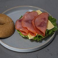 #Goddess Picnic Note# A nutritious breakfast full of energy~full Wheat Ham Bagel Sandwich Recipe Illustration 15