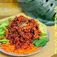 # Zero belly burden to eat late night snack#How to make shredded pork with Beijing sauce Illustration 9