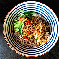 #Let's have a meal# Delicious, not fat, low in calories and refreshing Illustration of how to make cold shredded chicken and buckwheat noodles 5