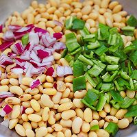 #Spend 10 minutes to make a dish!#偁 Pepper Salad Illustration of how to make soybeans and vegetables 10