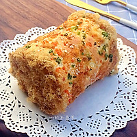 Chives and meat floss cake roll#Baking Dreamer (East China)# Illustration of how to do it 26