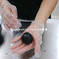 Black sesame egg yolk mooncakes❗How to make homemade black sesame fillingIllustration 21