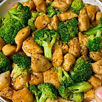 # Zero belly burden eating late night snack#Fat reduction meal! Low calorie Illustration of how to make delicious stir-fried diced chicken with black pepper and broccoli 5