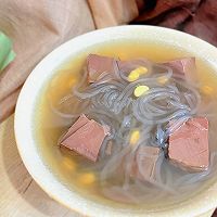 #WINTER NUTRITIONAL EATING WAYS#Winter blood-rich soup duck blood Vermicelli Soup Recipe Illustration 6