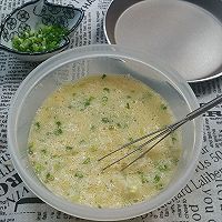 Kuaishou Breakfast - FragrantIllustration of how to make scallion, egg and rice pancakes 7