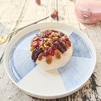 #New Year's good food, only practice good things# A must-have for New Year's Eve dinner Dessert of coconut bean paste and eight-treasure riceIllustration of how to do it 14