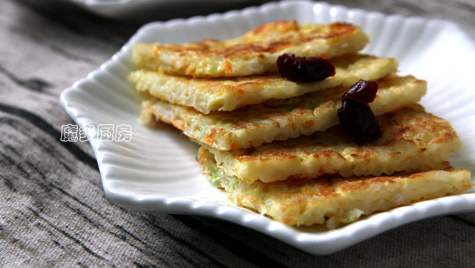 Rice egg pancake