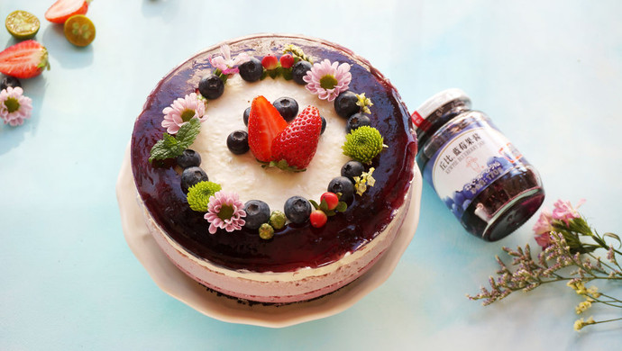 Blueberry Jelly Cheesecake