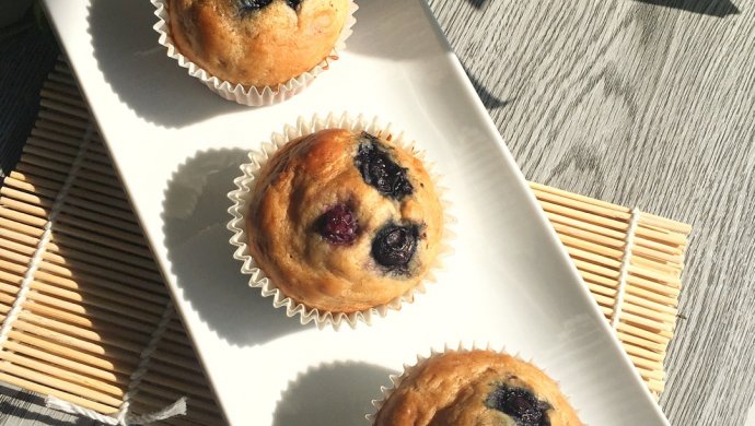 Banana Blueberry Muffins