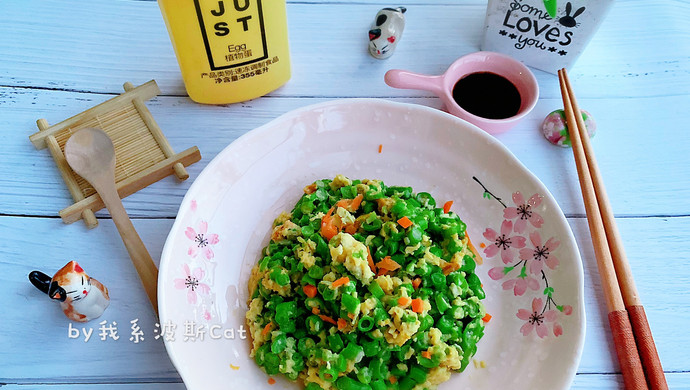 EGG Cantonese fried beans and vegetable eggs