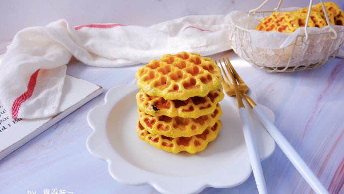 Pumpkin Honey Bean Waffles