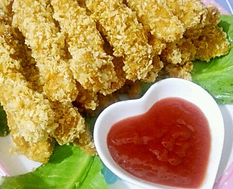 Crispy fried chicken tenders