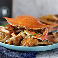 Illustration of how to cook swimming crabs with green onion and ginger 14