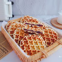 #好吃不火#Illustration of how to make purple sweet potato waffles 13