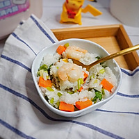 Illustration of parent-child parsley and shrimp rice 6