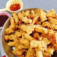 # Zero belly burden to eat late night snack# Crispy fried eggplant strips Illustration of how to do it 12