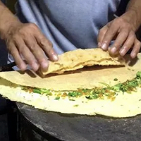 Shandong pancakes at the breakfast stall (including shortbread recipes) Illustration of how to do it 8