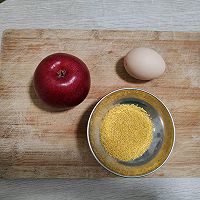 #QueenRedRoseFancy Practice#Health~Apple Egg Millet Illustration of how to make porridge 2