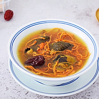 #网Celebrity Food I'll Make#Cordyceps Flower Black-bone Chicken Soup Illustration 11