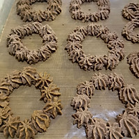 #安佳佳比easyChristmasSeason#Christmas wreath cookies Illustration of how to do it 5