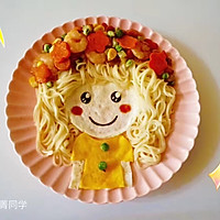 Cute Wreath Doll Creative Noodles# Single Challenge Summer# Recipe Illustration 12 