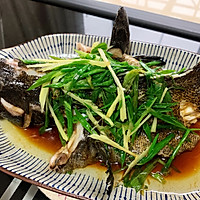 Steamed grouper (Cantonese cuisine) suitable for all kinds of steamed fish Illustration of how to do it 5