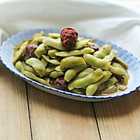 Drama snacks and drinks—Illustration of how to make plum edamame 5 