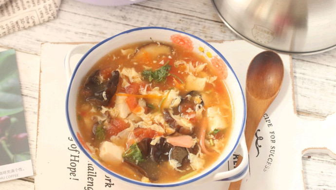 Low fat hot and sour soup