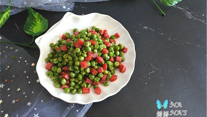 Sautéed Peas with Sausage