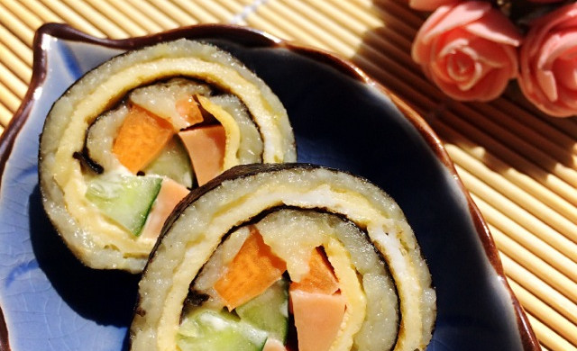 Mashed potato sushi