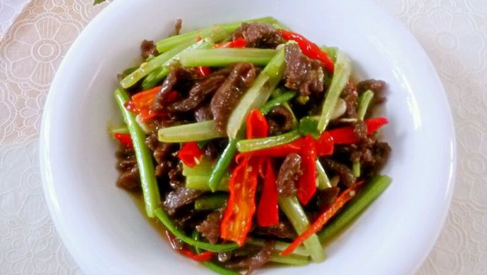 Stir-fried mutton