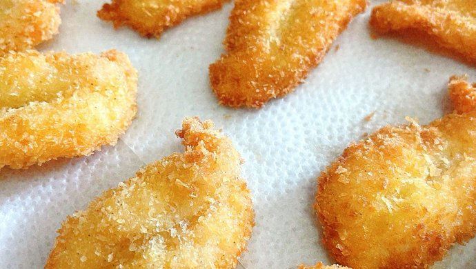 Fried shrimp steak