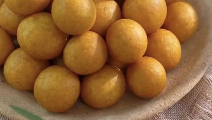 Thai Dessert Snack Coconut Pumpkin Balls