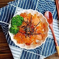 #How to eat in autumn#Illustration of how to make salmon rice bowl 10