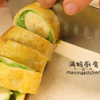 Avocado and banana roll, can be used as breakfast or dessert Illustration of how to do it 9