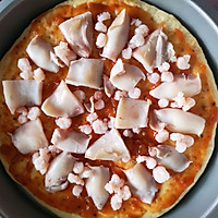 Cuttlefish Shrimp Seafood Pizza#Delicious oven dishes, waiting for you Let’s do it! #How to do it Illustration 11