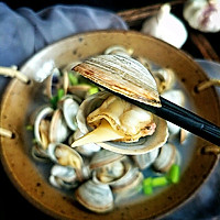 #春日limited on the table#Spring fresh taste: clear water Illustration of how to cook white clams 7