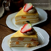 A good afternoon tea treat for friends and family ~ Mango Layer Cake ~Illustration of how to do it 29