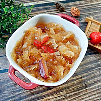 #fluseasondietguide#Illustration of how to make red date and white fungus soup 10 