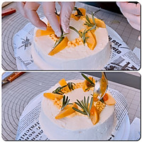 #安佳 Halloween Baking Wonderful Night# Persimmon liquid cake, autumn limited edition! Illustration of how to do it 20