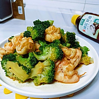 #小食街How to eat#spring low-fat healthy vegetables~ Illustration of how to make shrimp and broccoli 5