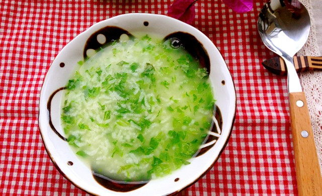 Green vegetable porridge