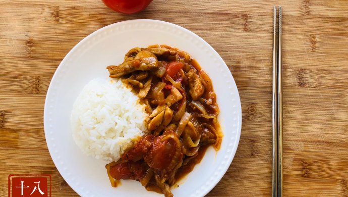 Tomato Chicken Fillet Rice Bowl