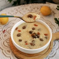 #包福到万家# Nourishing millet, yam, wolfberry porridge Illustration of how to do it 12