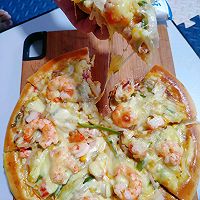  Illustration of how to make seafood assorted pizza 8