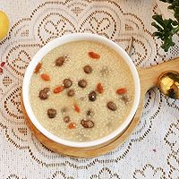 #包福到万家# Nourishing millet, yam, wolfberry porridge Illustration of how to do it 10