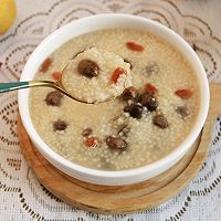 #包福到万家# Nourishing millet, yam, wolfberry porridge Illustration of how to do it 13