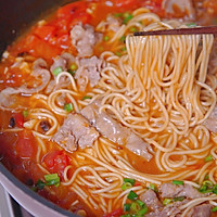 Tomato fat beef noodles, rich soup, a winter appetizer Illustration of how to do it 8