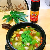 #celebrity chef juice flavor is in summer#Chicken Legs and Luffa Soup~Futian Drink up a sweat and eat more hot food in summer. Illustration 8